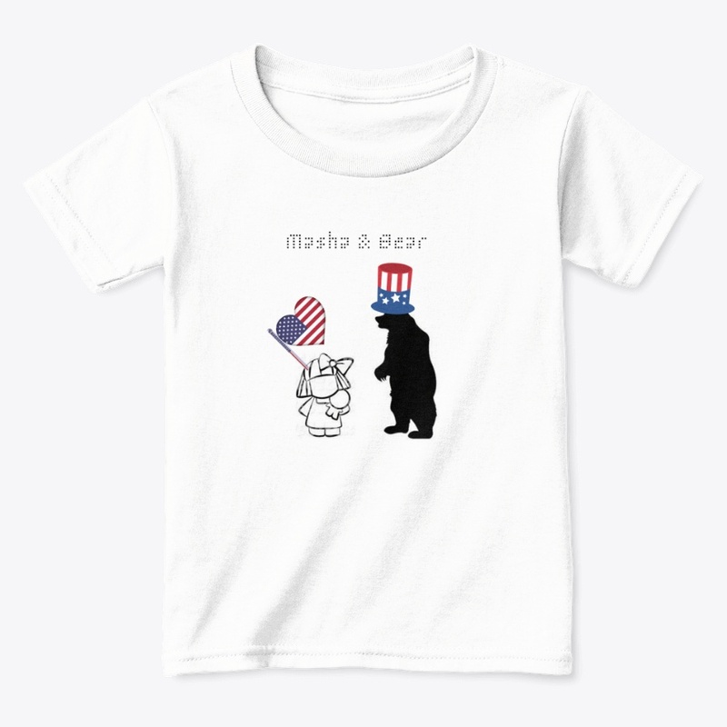 Masha & Bear Happy Independence day Tee!