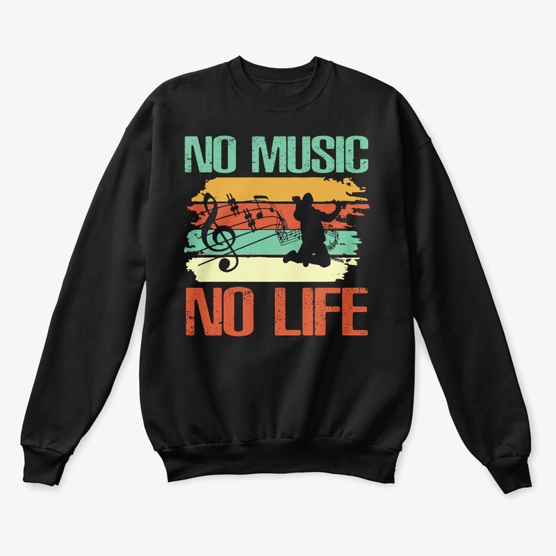 Heavy Tee Boxy fit No Music No Life 