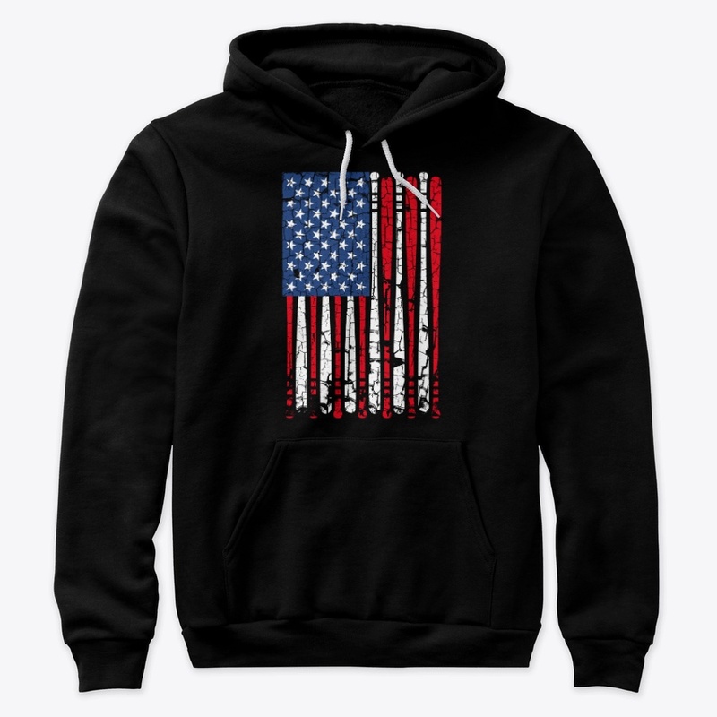 Vintage American Flag Baseball Gift