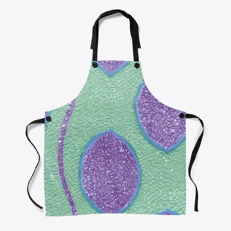 Sparkly Green and Purple Circle Design