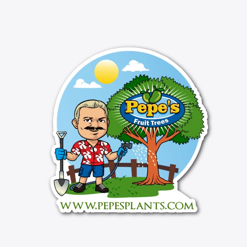 Pepe's Plants Logo Sticker