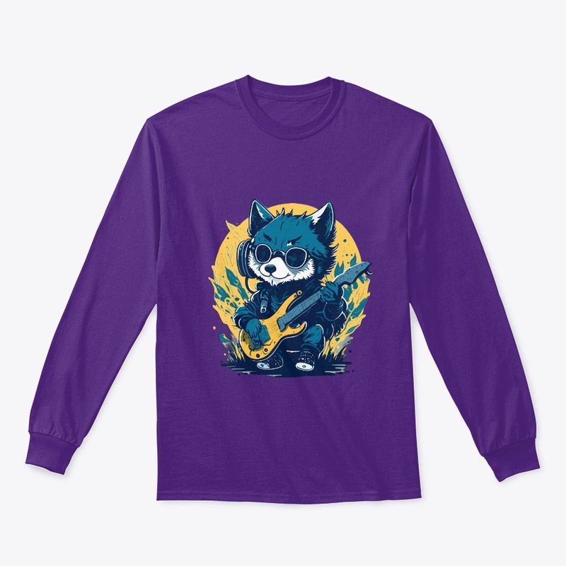 cute and quirky baby wolf Design