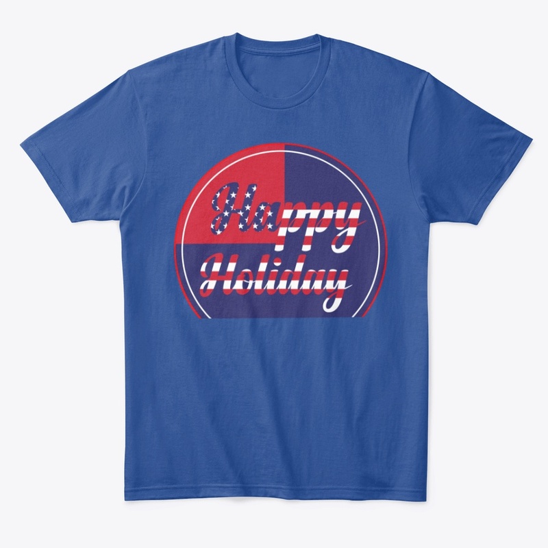 Happy Holiday USA T-shirt Design