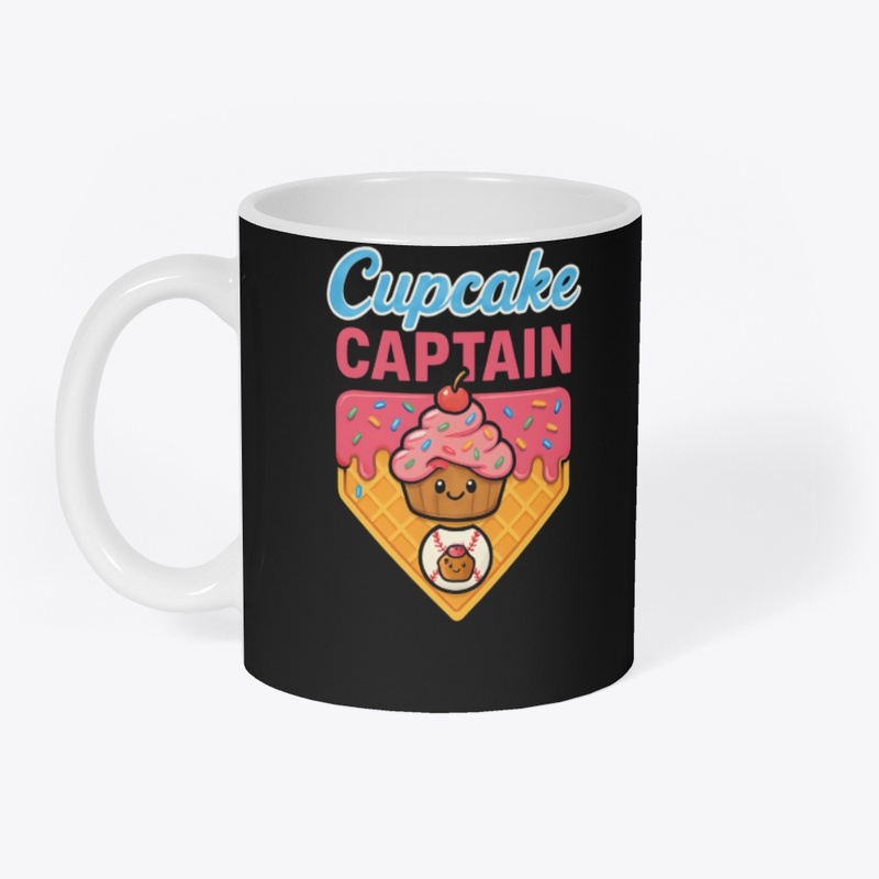 Cute Cupcake Baseball Graphic Shirt