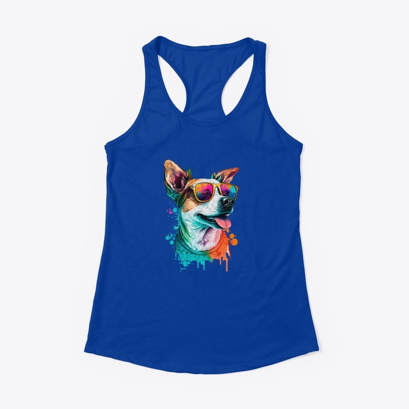 Happy Dog Wearing Glasses 1