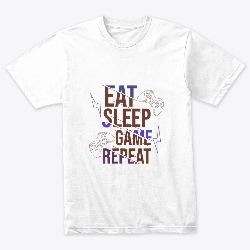 Eat Sleep Game Repeat T-Shirt