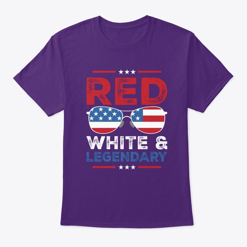 Legendary American Style: Red White Tee.