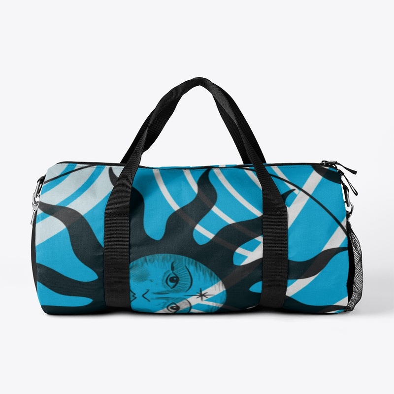 Bright Blue Sun Pattern