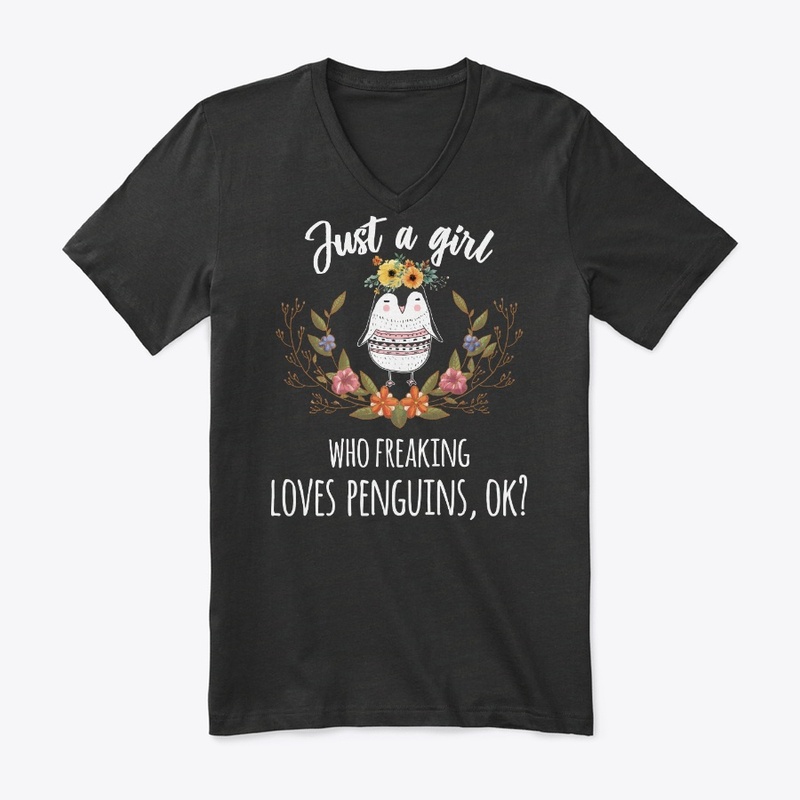Girl Freaking Loves Penguins Boho Style