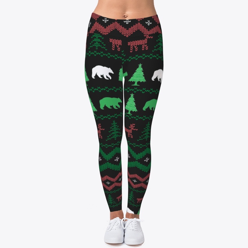 Mama Bear Christmas Leggings