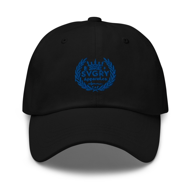 Blue logo cap