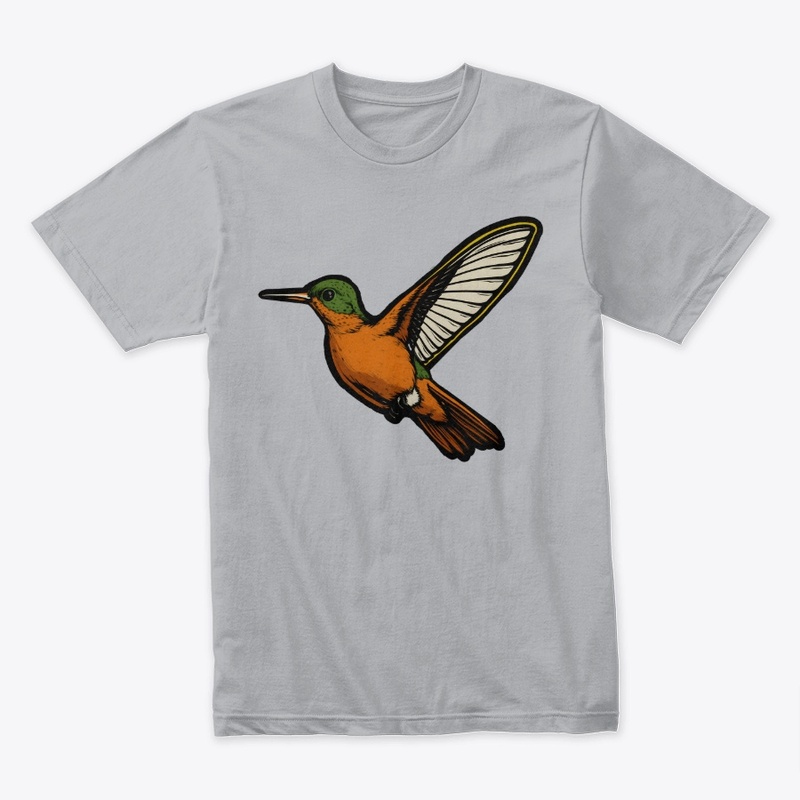 Cinnamon Hummingbird - Bird Art