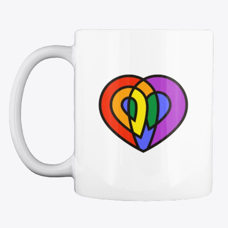 LGBT Love Pride Rainbow Heart