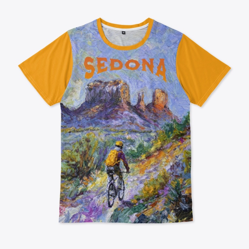 Sedona Mountain Biking Artwork