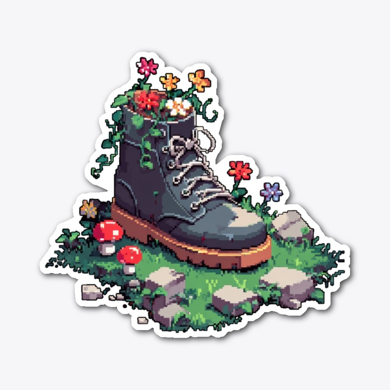 Forgotten Bicycle Pixel Aesthetic