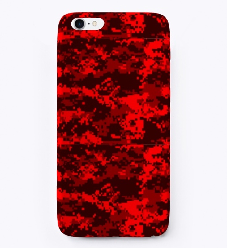 Red Camo iPhone Case