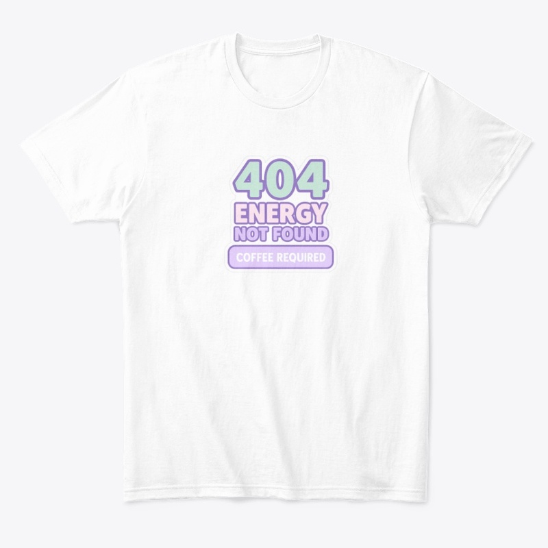 404 Energy | Coffee Req. Glitch Design