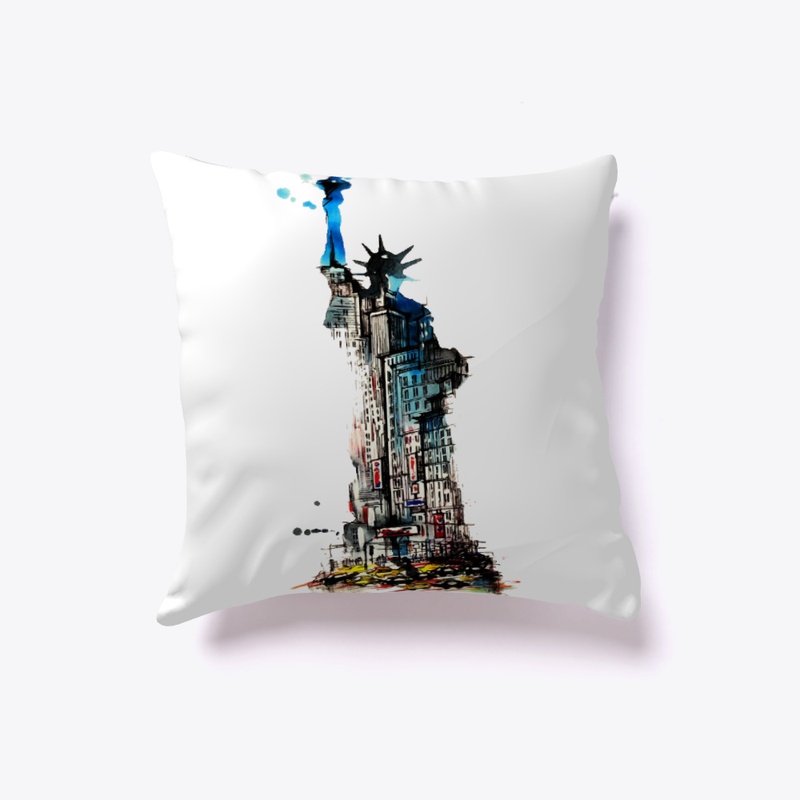 Liberty New York City Travel Watercolor