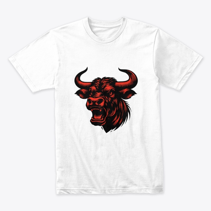 Powerful Cow Head Art