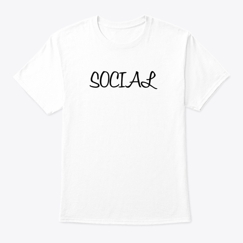 'Social' t-shirt and hoddie customised 