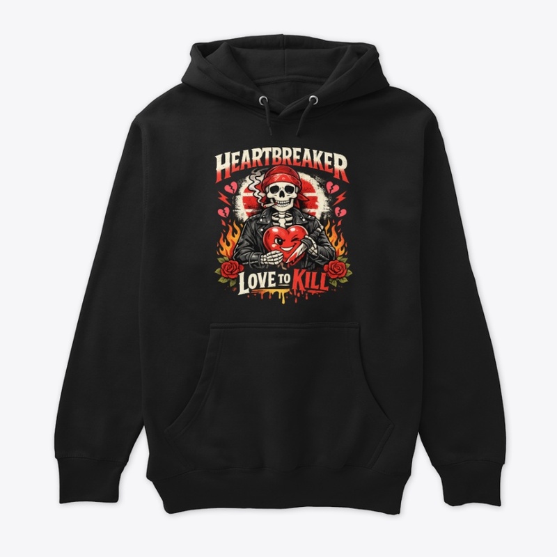 Heartbreaker Skull Valentine T-Shirt