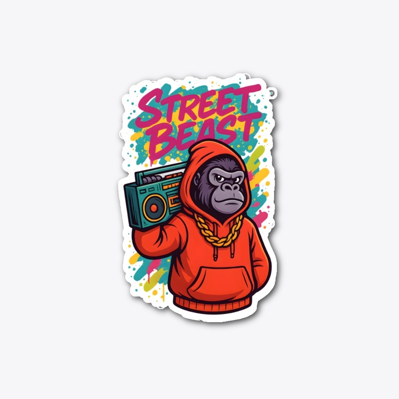 Street Beast Gorilla Hoodie Tee