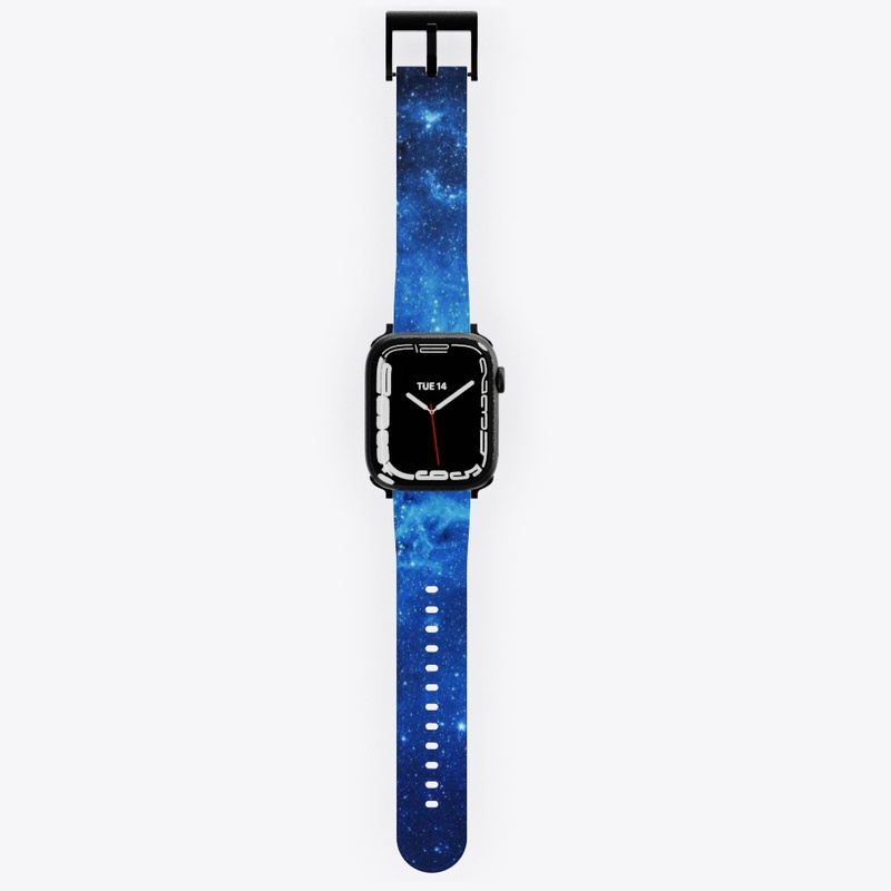 Beautiful blue galaxy watch