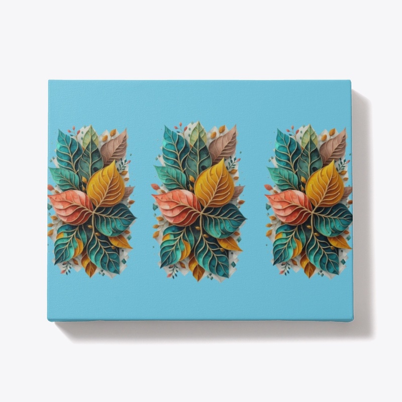 Vibrant Abstract Leaves