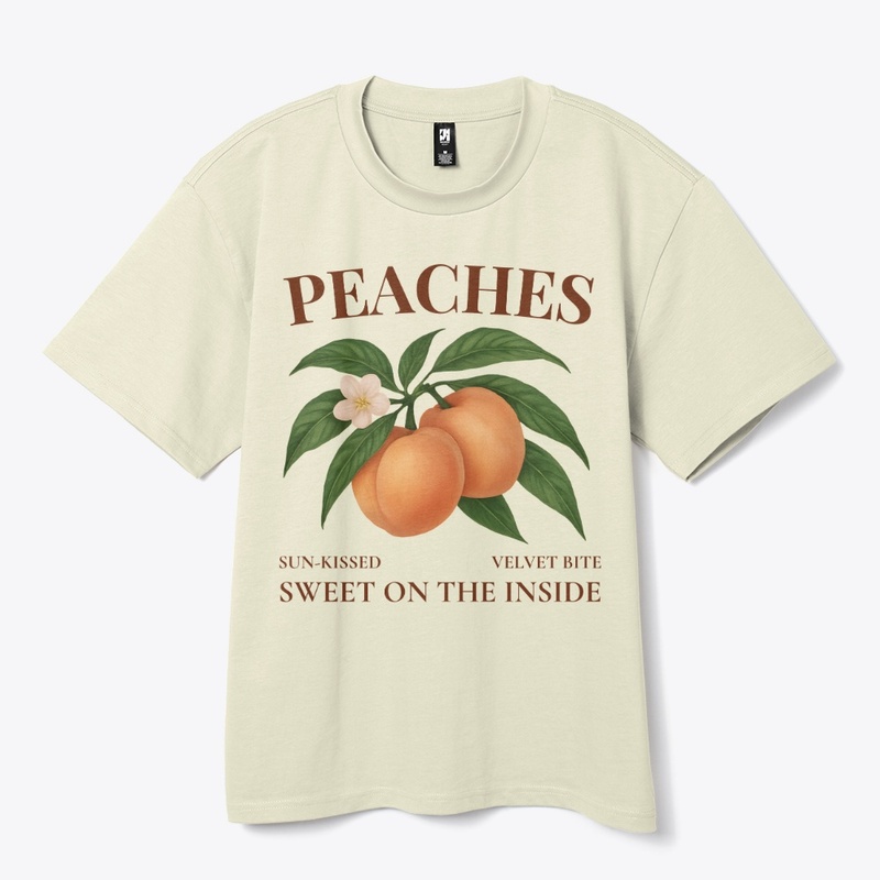 Vintage Peach | Botanical Fruit Art