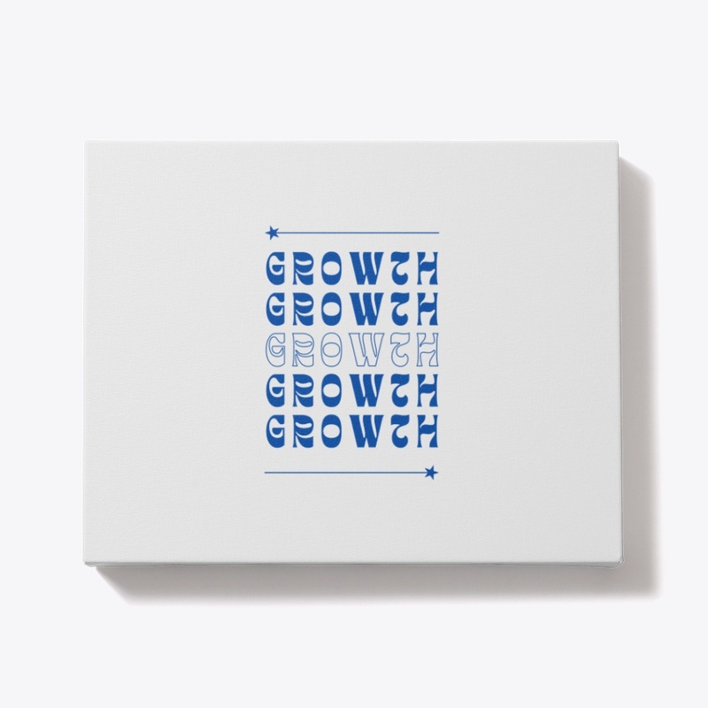 Blue Modern Typography T Shirt 