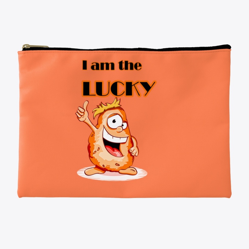 I am the lucky- potato cartoon.