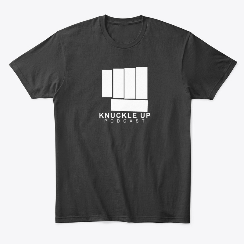 Knuckle Up Podcast Logo - White