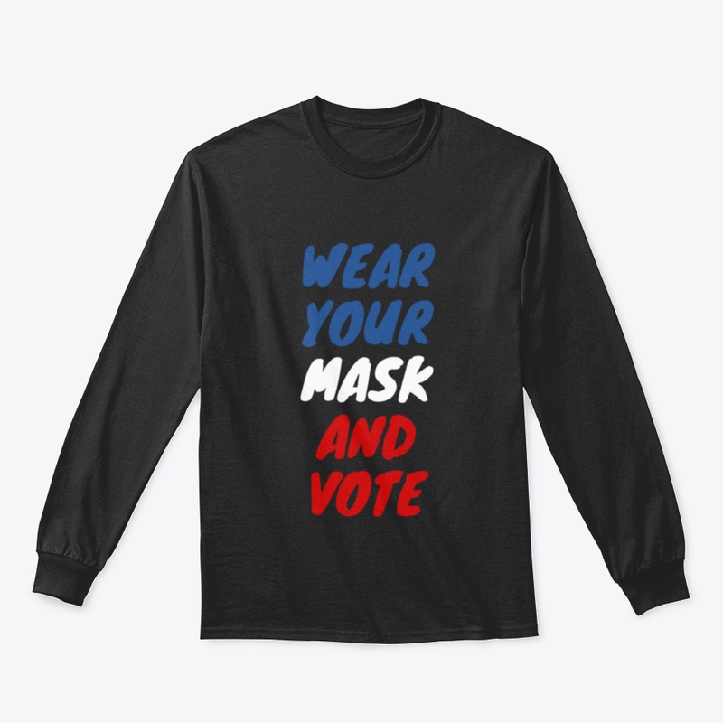 Vote Wear Your Mask And Vote Usa Flag Co