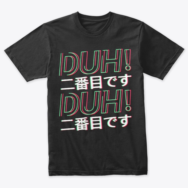Duh fun Neon Slogan Word Graphic 
