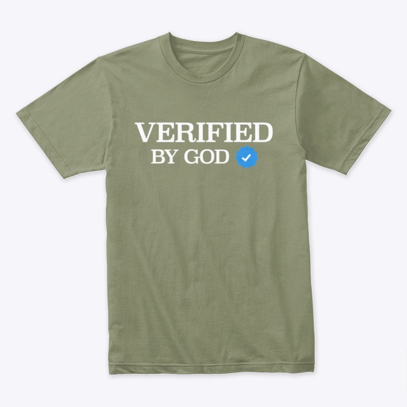 VERIFIED BY GOD (white Logo)