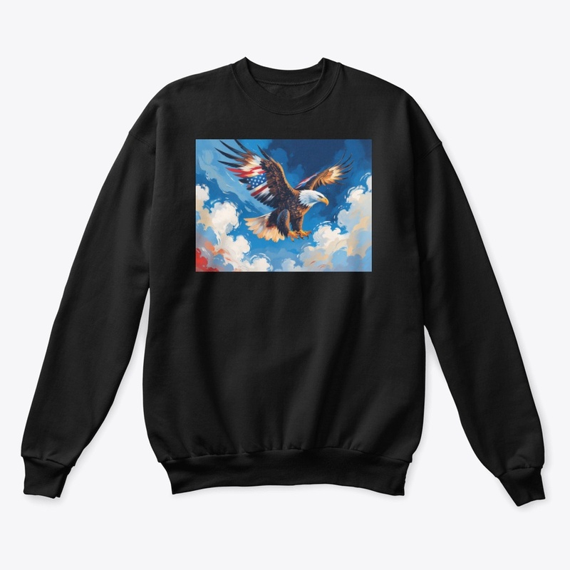 A Soaring Bald Eagle