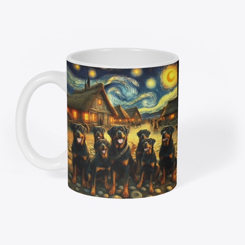 Rottweilers Starry Night