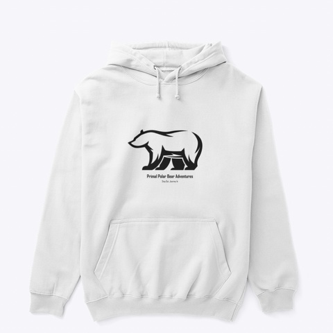 Primal Polar Bear Adventures White T-Shirt Front