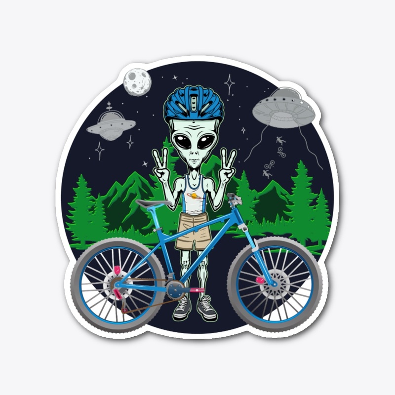 Mountain Biking Alien