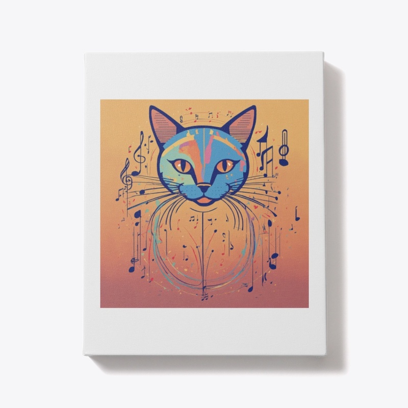  T shirt for cat and music lover