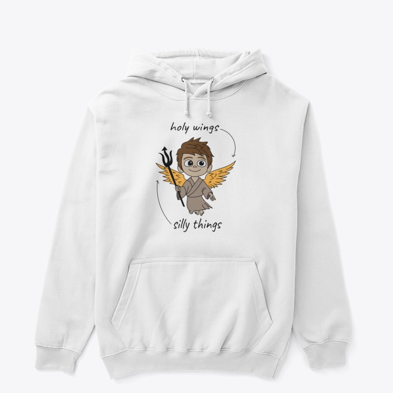 Celestial Child Angel with Golden Wings