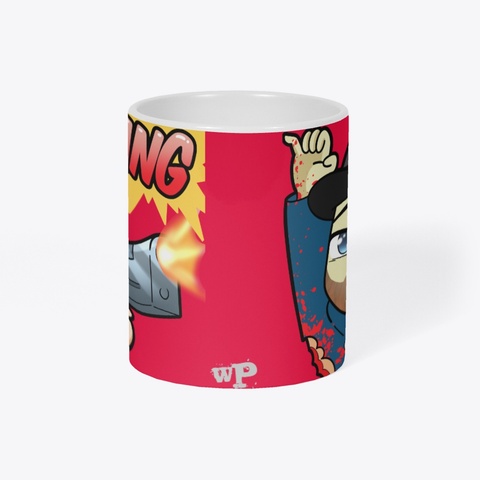 Zombie Worthy Cup Red áo T-Shirt Right