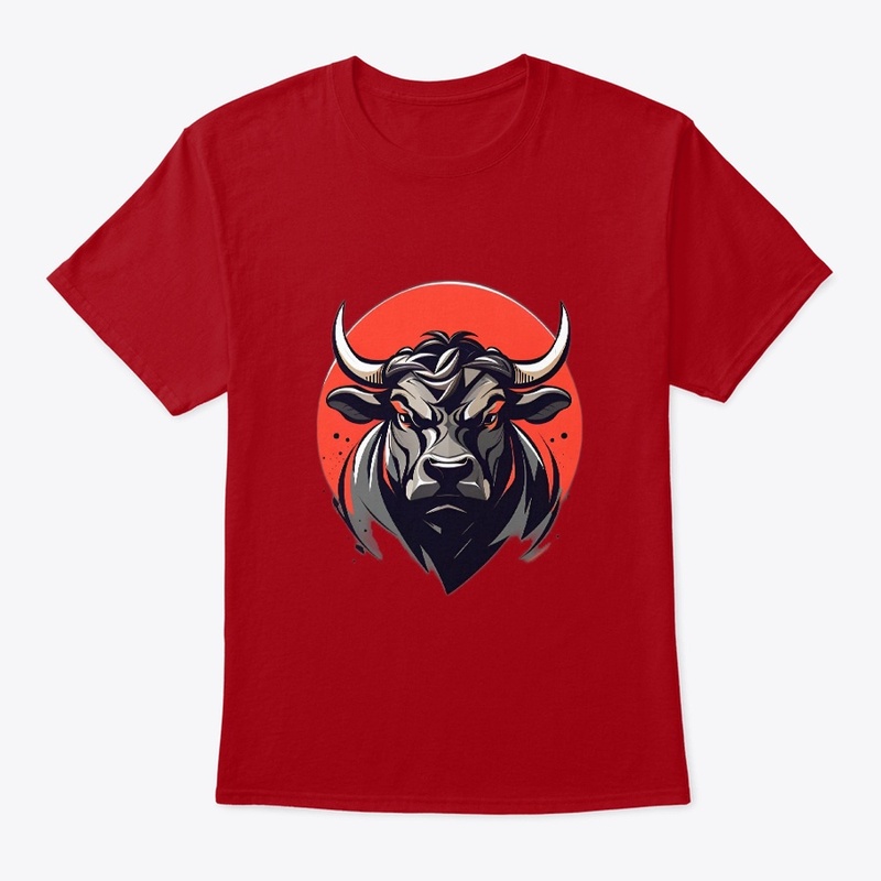 Angry bull printed products