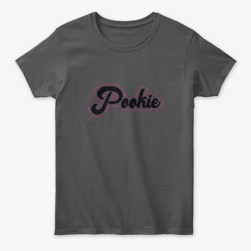 pookie text designed clothing