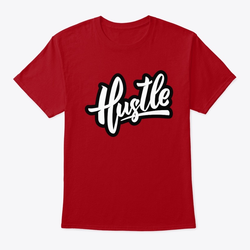 Hustle typography design 