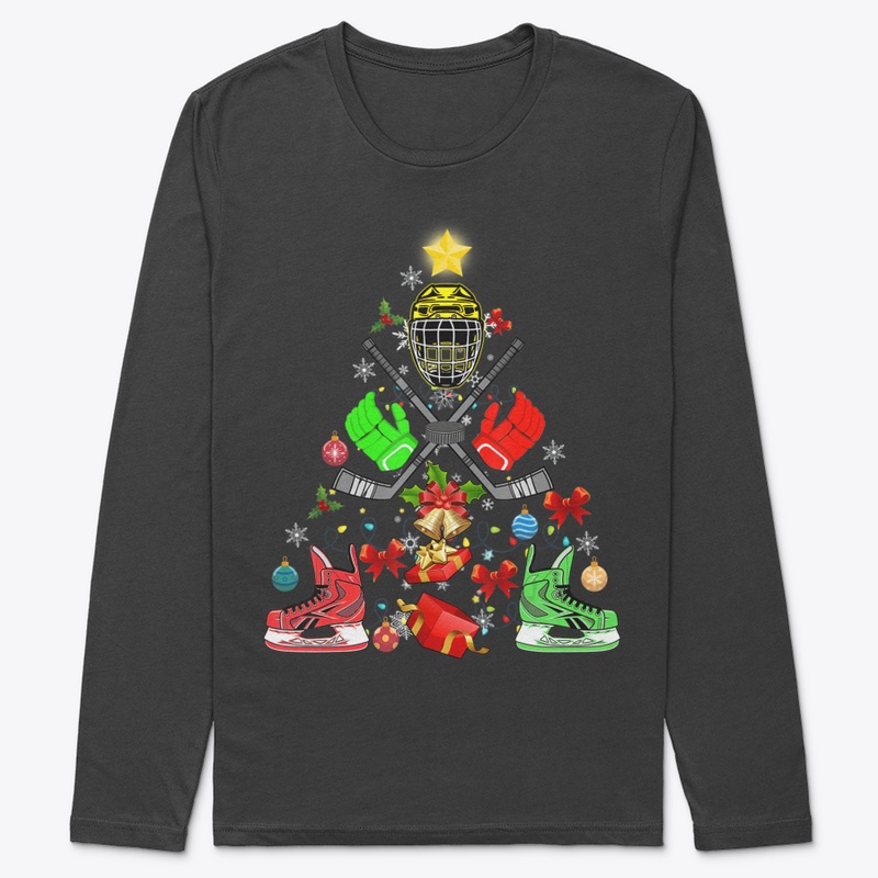 ICE HOCKEY CHRISTMAS ORNAMENT TREE PINET