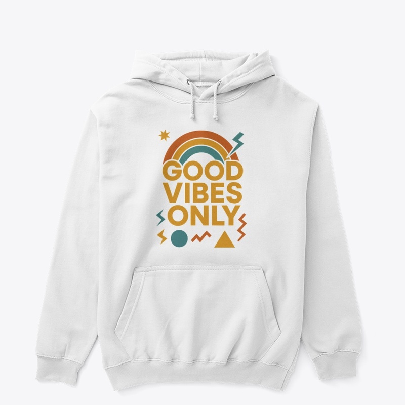 Good Vibes Only Retro Aesthetic Design