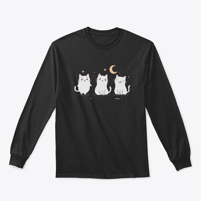 Three Cats and the Moon Cat Design