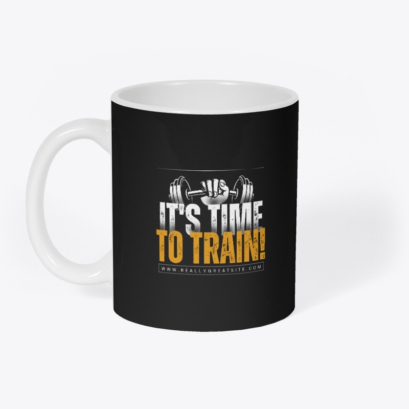 Bold 'It's Time to Train' Black Tee