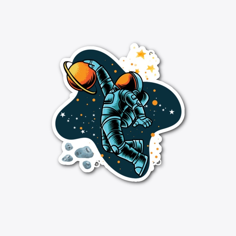 Astronaut Galaxy Basketball 